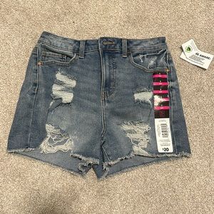 High Rise Jean Shorts